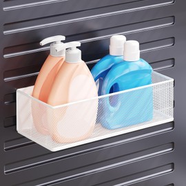 Washing Machine Magnet Storage (White, Width 10.6 x Depth 4.7 x Height 3.0 inches (27 x 12 x 7.7 cm)