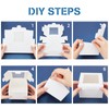 NBEADS Pack of 20 Gift Boxes, White Small Folded Paper