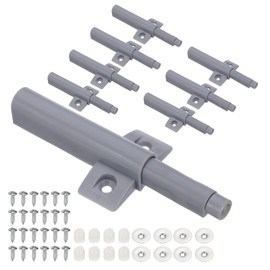 PATIKIL Magnetic Push Latches, 8 Pcs Push to Open Door Latch Cabinet Hardware Hidden Push Touch Latch Spring On Close Push Catch for Cabinet Drawer Kitchen Wardrobe Gray