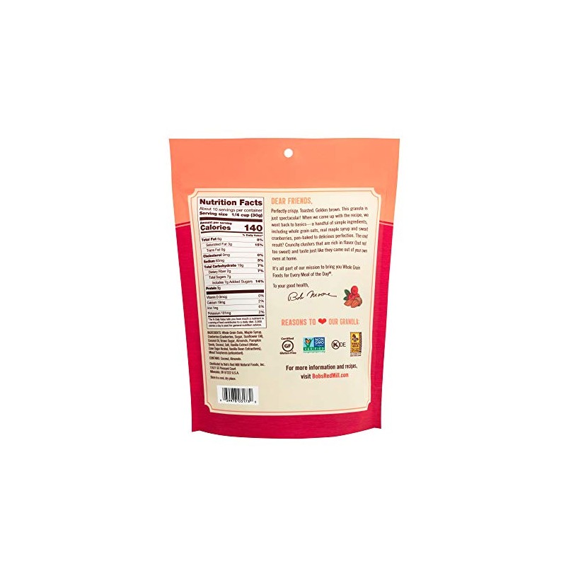 Bob's Red Mill Cranberry Almond Granola, 11oz (Pack of 1)