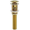 SWHYGER Champagne Bronze Sink Drain with Overflow,Brass Bathroom Sink 1