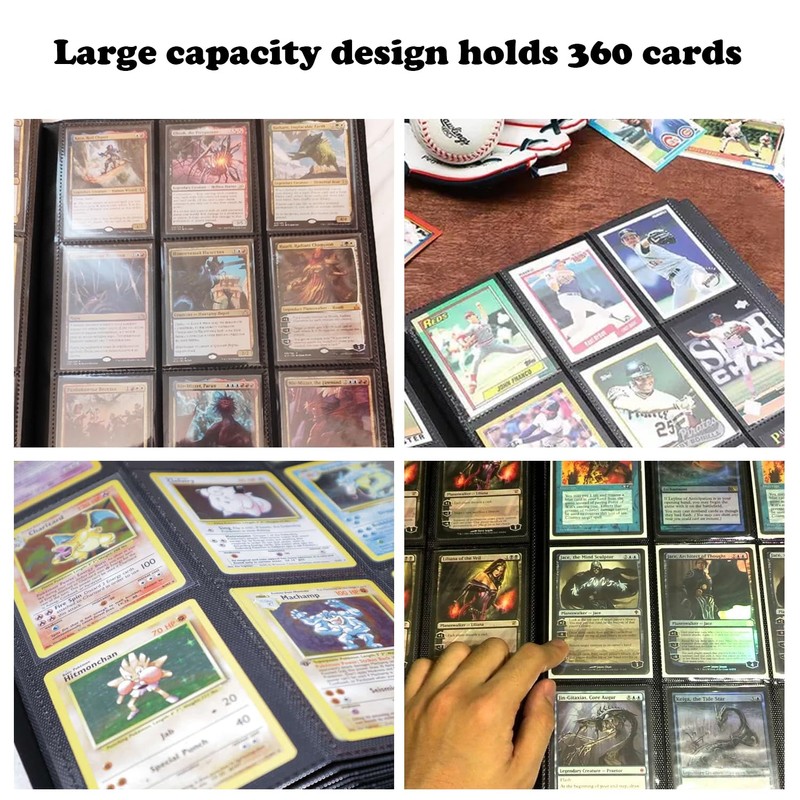 FYSL Trading Card Album for Scrapbook Cards, 9 Pocket Trading