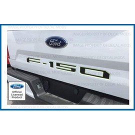 Decal Mods 2018-2020 Tailgate (Thin) Decals Stickers (Thin) Letters Kit Insert Indent for Ford F150 (2018-2020) (Green Monster - FMON) | FG1R1