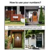 nanlyiau 6in/153mm Modern Anthracite Grey House Number Plaque Stainless Steel