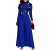 IWFEV Fashion Plain Full Length Patchwork Overlay Sequins Women's Jumpsuit