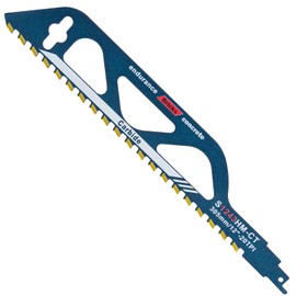 Elecoutek Reciprocating Saw Blade Carbide, Reciprocating Saw Blades Metal Stone Saw Blades, Accessories Reciprocating Saw for Cutting Ytong Stones, Brick, Aerated Concrete, Cement Plate (S1243HM, 305