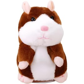 Hamster Spielzeug,Sprechendes und Wiederholendes Lustiges Kinder Stofftier,Plüsch Elektrisches Hamster Interaktives Stofftier Geburtstagsgeschenke für Jungen, Mädchen Baby