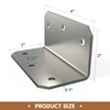 KOMOHOM L Bracket Corner Brace(15PCS), 4 Inch Galvanized Medium L