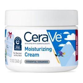 CeraVe Après Ski Moisturizing Cream, Body and Face Moisturizer for Dry Skin, Hyaluronic Acid and Ceramides, Daily Moisturizer, Oil-Free, Fragrance Free, Non-Comedogenic, Limited Edition, 12 Ounce