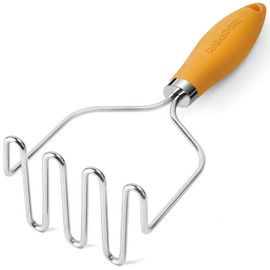 Rainspire Potato Masher Stainless Steel, Mashed Potato Masher Kitchen Tool, Durable Mash Potatoes Masher, Soft Non-slip Handle, Kitchen Utensils, Kitchen Gadgets, Orange