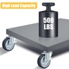 3 Inch Caster Wheels, Locking Stem Casters Set of 4,