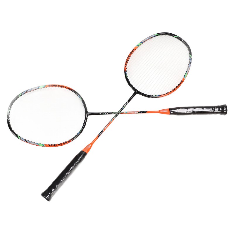 2 Pcs Carbon Fiber Badminton Rackets Ultra Light Adult for
