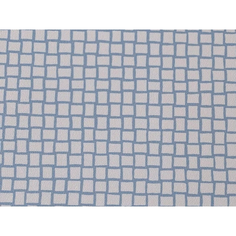 PVC Flooring Vinyl Flooring in Blue and White Mosaic, DIN