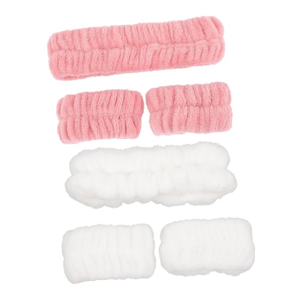 Beavorty Chic Face Washing Wristbands Absorbent Spa Wristbands Set Women's