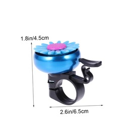 Garneck Colourful Bicycle Bell in Blue - Funny Bicycle Bell for Boys and Girls - Perfect Bell for Children's Bikes - Safe Cycling with Happy