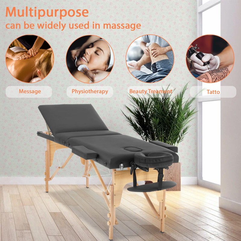 FDW Massage Bed Portable Massage Table 24 inch Wide Lash