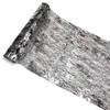 1 Roll 3 Yards Black Sliver Table Runner 29CM Glitter