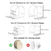4 Pack Kitchen Plate Holder Organizer for Cabinet Space Saver