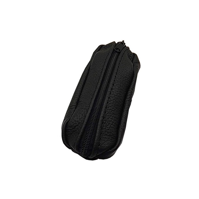 GENUINE LEATHER KEY BAG 1 Compartment in Black Made in