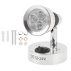 LED RV Bedside Lamp DC12 to 24V Silver 3W 3000K