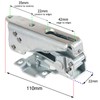 Spares2go Door Hinges for Indesit Integrated Fridge Freezer (Pair)