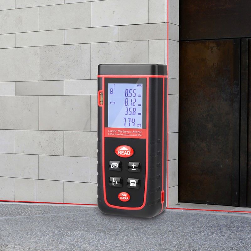 LCD Display rz-s 60M Laser Distance Meter Measurer Distance Measuring