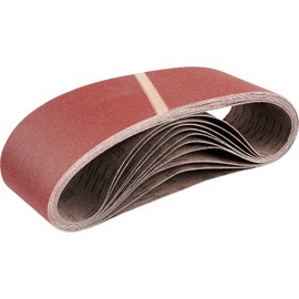 Cloth Sanding Belts 10 Pack 75 x 457mm 60 Grit Compatible with Belt Sanders Durable Sanding Paper High-Performance Sanding Belts