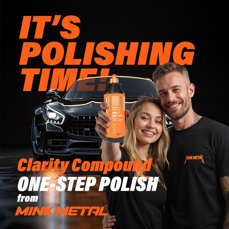 MINK METAL Clarity Compound Orange Polishing & Compounding Foam Pads,