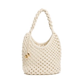 Madewell Women's Large Rope Pouchette, Alabaster, Off White, One Size