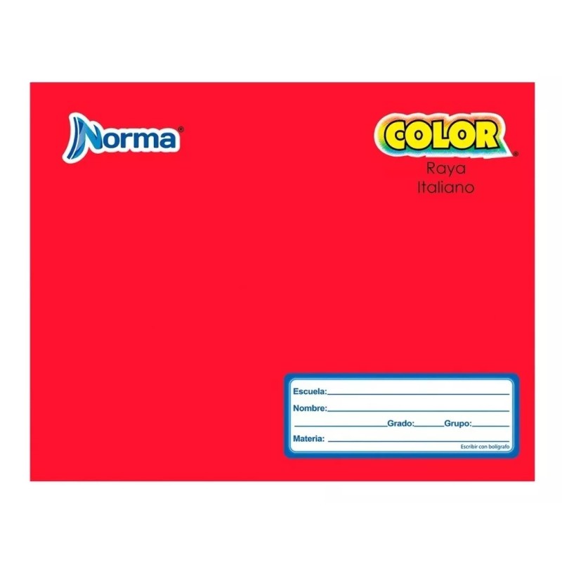 Norma Cuaderno Norma Color Forma Italiana Raya 100 Hojas