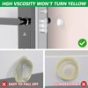 500pcs Cabinet Door Bumpers,Circular Self-Adhesive Clear Rubber Bumpers,Sound Dampening Cabinet