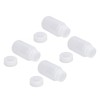 10Pcs Reagent Bottle Plastic Wide Mouth Lab Liquid Sample Seal