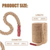 Jute Rope, Natural Hemp Rope, 4-Strand Thick Nautical Ropes (1/2