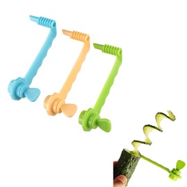 3Pcs Spiral Potato Slicer, Tornado Fry Rolling Spiral Cutter Knife Spiral Slicer Blade Manual Knife for Cutting Cucumber, Carrot, Potatoes and Vegetables Kitchen Accessories