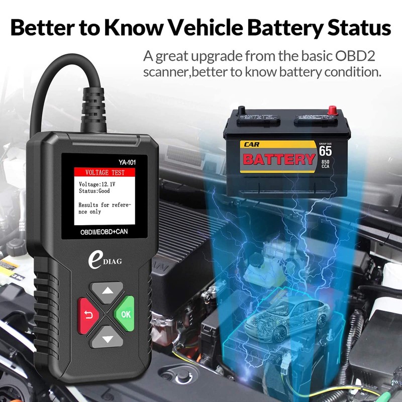 2025 Ver. EDIAG OBD2 Scanner YA-101 Auto Code Reader for