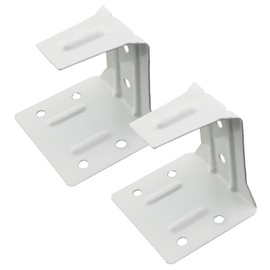 Caishun 2PCS 2-1/4 Inch Curtain Centre Support Mounting Code Roller Blind Mounting Device Fitting Blinds Curtain Fitting White Centre Support Bracket for 2 Inch Thin Blind Frame