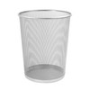 OSCO Silver Wiremesh Waste Bin | Circular Trash Can |