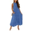HAEOF Women's 2024 Summer Maxi Dress Casual Tiered Flowy Long