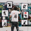 FINGERINSPIRE 9 PCS Banksy Mouse Painting Stencils 8.3x11.7inch Reusable Banksy