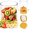 Creative Strawberry & Fruit Slicer | Detachable Cutter with Push
