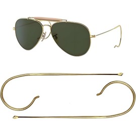 RB3030 - anteojos de sol de aviador para exteriores con orejas de alambre, 170 mm, color dorado