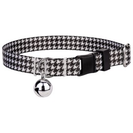 Country Brook Petz - Houndstooth Cat Collar - Sports and Athletics Collection with 14 Spirited Designs