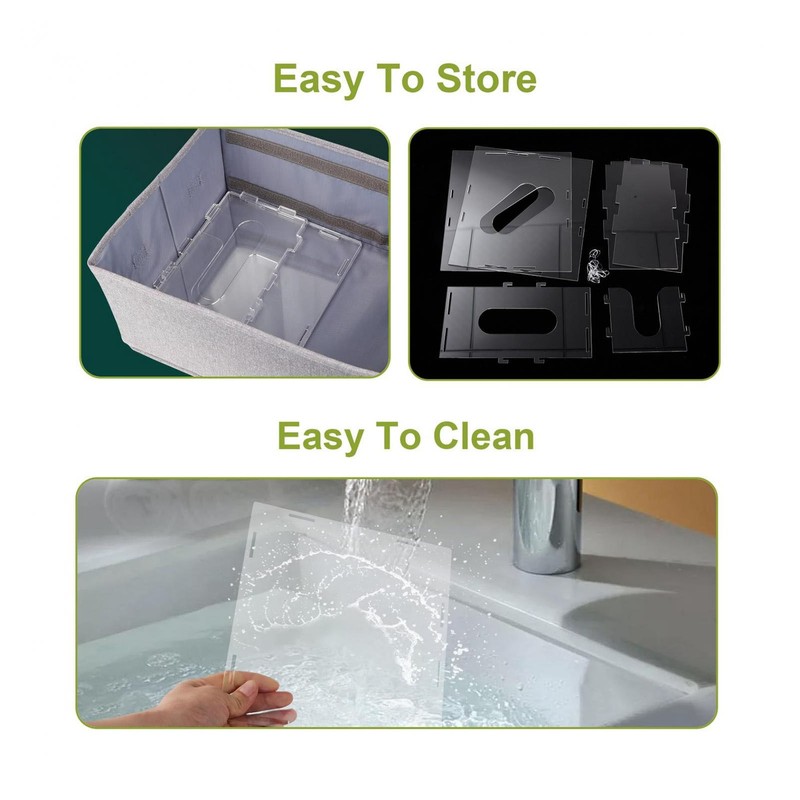 Breast Milk Freezer Storage Organizer Acrylic Transparent Removable Breast Milk