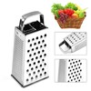 Stainless Steel Box Grater, Multifunctional 4 Sided Handheld Safe Vegetable