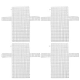 TEHAUX 4 Piezas De Hojas De Malla De PláStico Para Manualidades, Lona De PláStico Para Tejer, Bordar Y Diy, 40x36.5 Cm, FáCil De Cortar Para Proyectos De DecoracióN Del Hogar