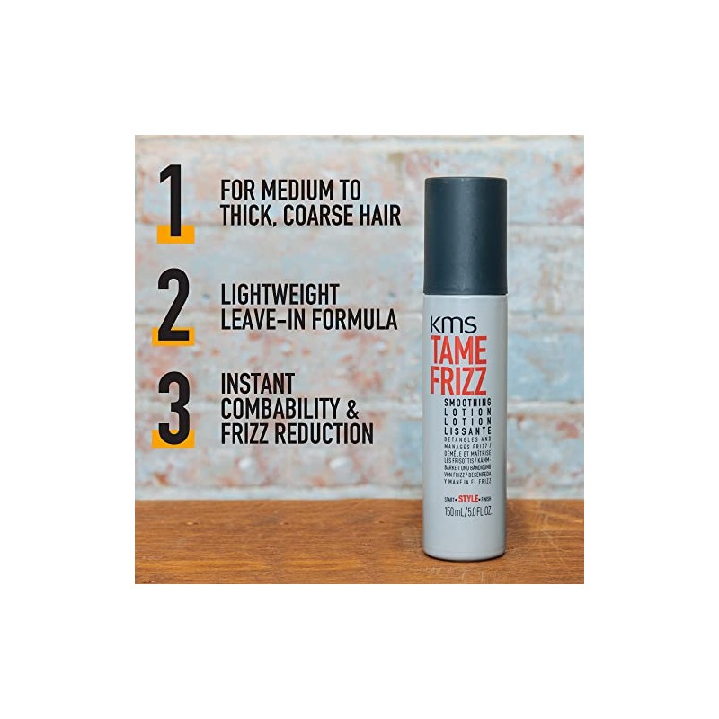 KMS Tame Frizz Smoothing Lotion, 5.0 Ounce