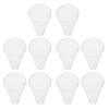 Lurrose 10 Pieces Make-Up Brush Plastic Covers Cosmetic Make-Up Brush