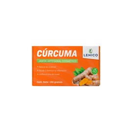 LENICO Jabón Artesanal de Cúrcuma 150 g Barra Natural para Rostro y Cuerpo, Limpieza Suave para Uso Diario, Aroma Natural, Ideal para Rutina de...    