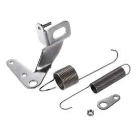Hihaha Universal Throttle Return Spring Car Carburetor Throttle Cable Bracket with Dual Return Springs Inner Durable Alloy Silver Tone 1 Set