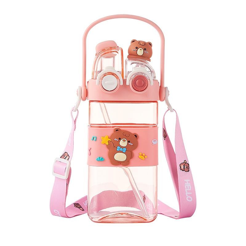 Cartoon pattern children's drinking cup 1 large capacity water bottle